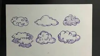 Bulut resmi nasıl çizilir ☁️ | Farklı şekillerde adım adım çok kolay bulut çizimi