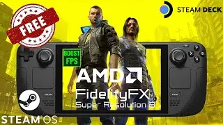 FREE FSR 3.0 Frame Generation Mod for Steam Deck Cyberpunk 2077 