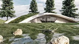 3ds max exterior modeling villa Ypsilon