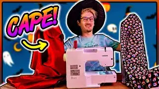 I HATE SATIN FABRIC!! | Sewing A Lined Halloween Inspired Cape