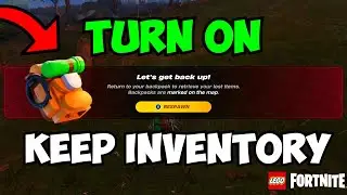 How to Turn On Keep Inventory In LEGO Fortnite!