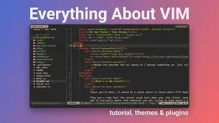 Everything you need to know about vim: How to use it, Customization, Themes & Plugins!