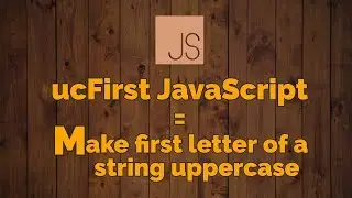 How to make a string's first character uppercase in JavaScript