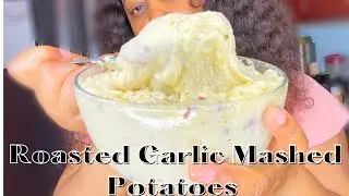 THE BEST ROASTED GARLIC MASHED POTATO RECIPE | COOKMAS DAY 17