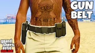 How to Get The GUN BELT on ANY OUTFIT In GTA 5 Online 1.69! NO TRANSFER, GET IAA GUN BELT