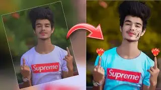 How to Create with Crack photo editing || Picart background colour change photo editing