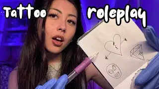 ASMR super fast & aggressive Tattoo Roleplay for tingles! 🎨✍️✨💤