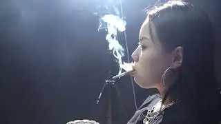 asian girl smoking cigarettes