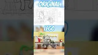 Muffin's Last Ice Cream (Side by Side) #lego #bluey #funny