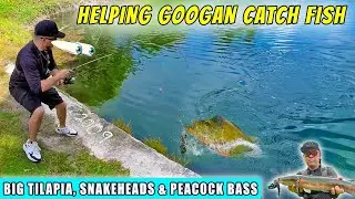 GOOGAN Catches First Peacock Bass! Snakehead Fishing & Big Tilapia