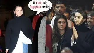 JNU को Support करके Return आती दिखी Deepika Padukone  | deepika Padukone Spotted At Airport