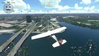 Flying close to #esplanade #singaporeflyer during the day