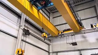 DEMAG Crane 27600 x 2 x 5 Ton Remote Weight scale ZKKE Mach4Metal 8877overhead bruckenkran 1-2