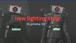 How to use PBR and lighting in a prisma 3D Tutorial 