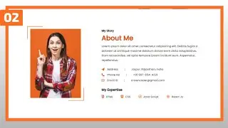 #2 About Us Page in HTML and CSS with Source Code | About Us Page in Html and Css | Crown Coder