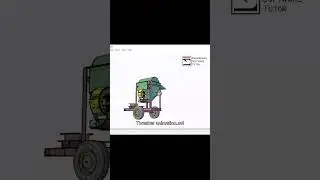 Animation of a Multi-grain Thresher #autocad #3d #threshermachine
