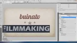 Photoshop tutorial | Retro Linen Textured Letterpress Graphic