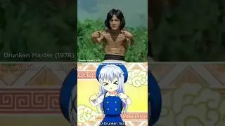 When Anime Meets Jackie Chan 😂😂..#drunkenmaster #gochuumonwausagidesuka #jackiechan #chinokafuu