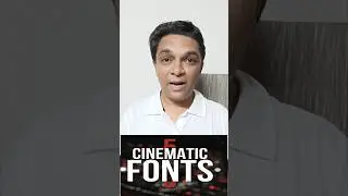 5 Cinematic fonts creating unique and bold titles for your designs.🖋️✨ #ishantathagat #shorts