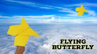 How To Make Butterfly Paper Airplane / Paper Plane that fly like a butterfly