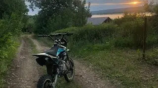 Покатушка на питбайке 125🔥 / Regulmoto seven 125e 2022⚡️/ Вечером на питбайке /