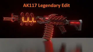Texturing AK117 Legendary Model using blender 2.93