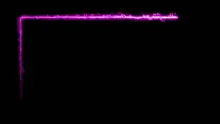 PINK BURNING Neon Light Frame | Glowing Border | After Effects | Black Screen | Template