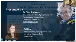 Allen Coral Atlas: A new tool for coral conservation- Zoë Lieb & Dr. Roelfsema