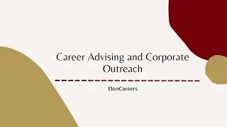 Career Advising and Corporate Outreach