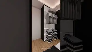 dekorasi kamar anak yang sempit dengan tema hitam putih #desainkamar #bedroomdesign #shorts
