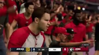 College Football Playoff Simulation Week 10 6 Notre Dame vs 3 Georgia