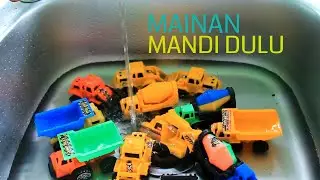 Mencuci mainan dan Membersihkan mainan truk di siang hari yg sangat hot mobil bigo molen sampe viral