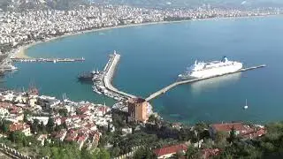 Отдых в Турции. Аланья. Крепость, порт и Красная башня