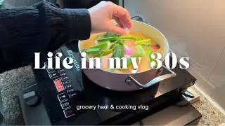 Grocery haul 🛒 simple cooking vlog 🍳 relaxing vlog at home 😌 making my first whiskey sour 🍋