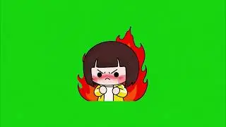 Angry Cute Girl Reaction Green Screen | Best Chroma Key VFX Overlay 4K