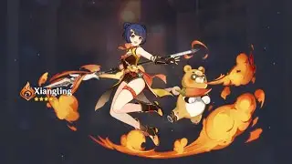 Defeating Cryo resigvine boss lvl 73 only with Guoba Attack by Xiangling