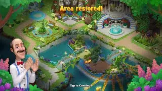 Area Restored - Playrix Gardenscapes New Acres - Garden of Wonders - Day 5 - Android Gampelay