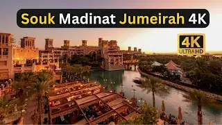 Walking Souk Madinat Jumeirah Dubai 4K 🇦🇪
