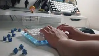 Akko CS Ocean Blue Tactile on Gamakay K87 Sound Test ASMR