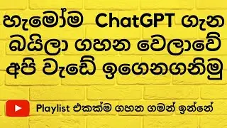 How to Use ChatGPT to Automate Your Daily Tasks in Sinhala
