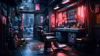 Cyberpunk Barber Shop - Synthwave Retrowave Mix [1 Hour Remix]