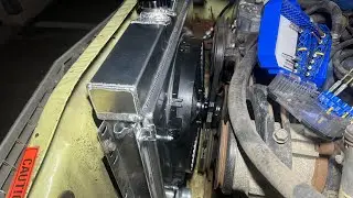 New radiator installation for the 75 ford maverick