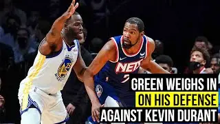 Warriors' Draymond Green discusses his performance guarding the Nets' Kevin Durant