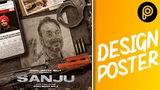 Sanju Sidhu Moosewala song poster design | photo editing tutorial | thug life creations
