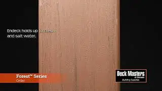 Endeck Forest Series Details; board colour Cedar. Available through Deck Masters of Canada