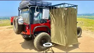Ultimate Jeep Overland Camping Shower Setup