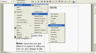 Microsoft Word Bangla Tutorial : AutoText