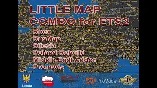 Little Map combo for ETS2 1.52 with Roex and Rus map