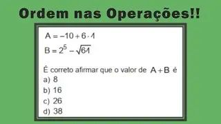 Expressão Numérica: calcule a + b