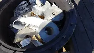ЦФО Загрузка реторты отходы от табачных фабрик Алюминиевая фольга